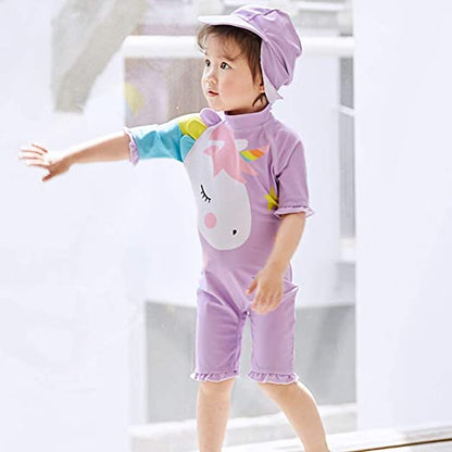 Combinaison Anti Uv Bébé pour Garçon et Fille à Motif d'Animaux - Mon Adorable Bébé