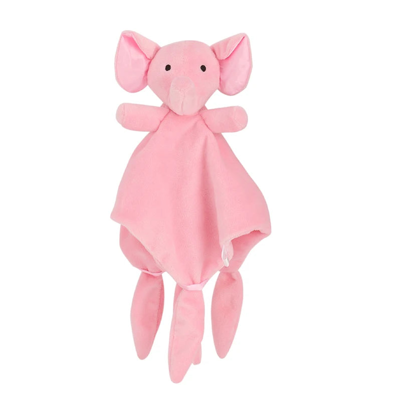 Doudou-bebe-en-peluche-douce-éléphant-rose