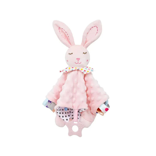 Doudou-personnalisé-pour-bébé-lapin-rose