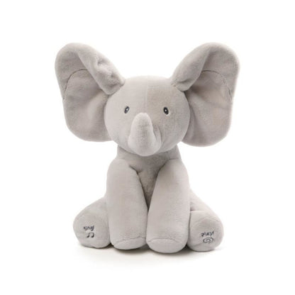 Éléphant Cache-Cache Musical aux Oreilles Magiques Gris - Mon Adorable Bébé