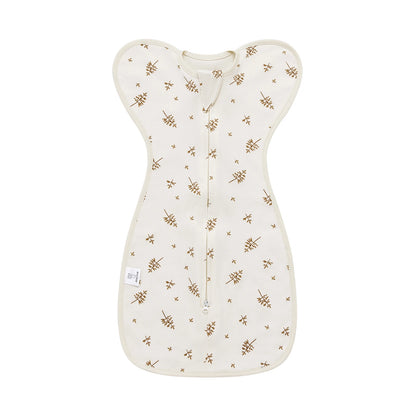 Gigoteuse-bébé-pour-emmaillotage-Feuille-beige