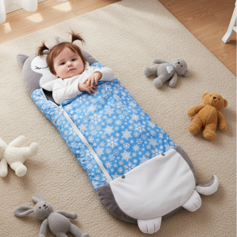 HyAdierTech Gigoteuse Bébé Hiver 2,5 TOG – Sac Couchage Pieds 80-100 Cm – Coton Respirant Garçon Fille