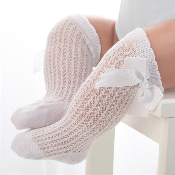 Chaussettes Hautes à Papillon pour Bébé Fille - Mon Adorable Bébé
