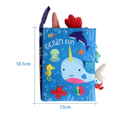 Livre en tissu d'apprentissage de l'anglais pour bébé