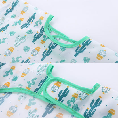 Bavoir Bébé Imperméable à Manches Longues avec Adorables Motifs pour Enfants - Mon Adorable Bébé