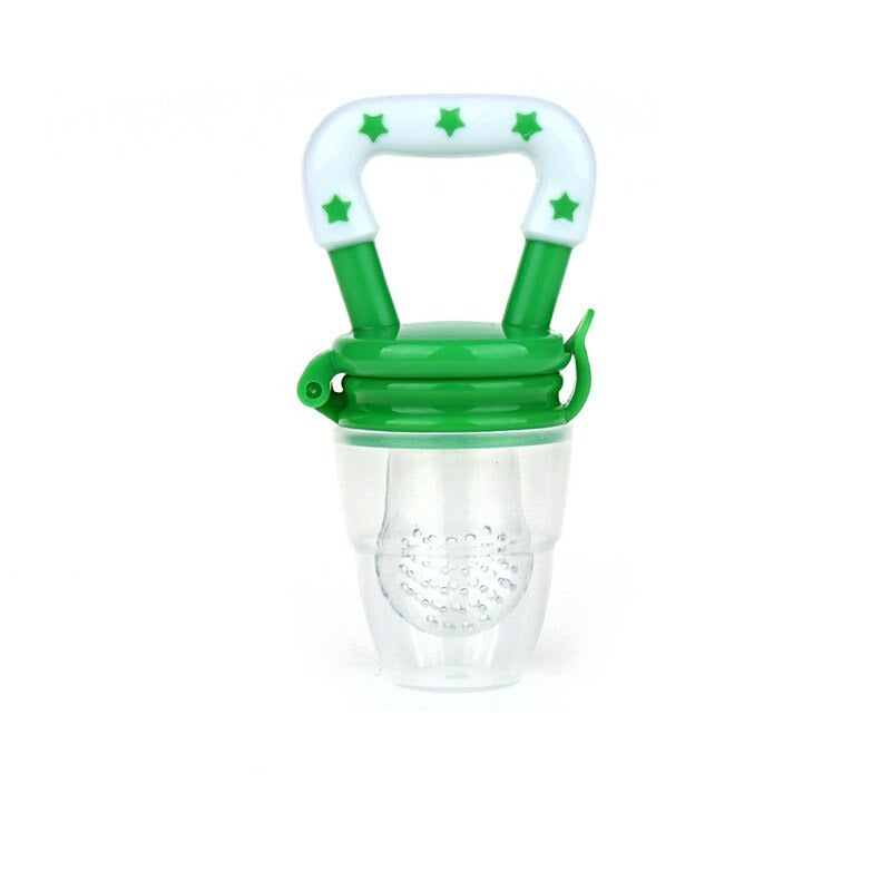 Tétine Grignoteuse Bébé 3 Tailles – Sucette Fruit Silicone Sans BPA Avec 2 Boîtes Conservation, 3-24 Mois