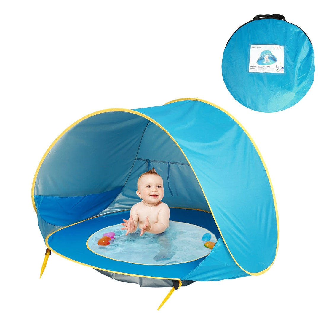 Tente de Plage Pliable pour enfants Bleu - Mon Adorable Bébé