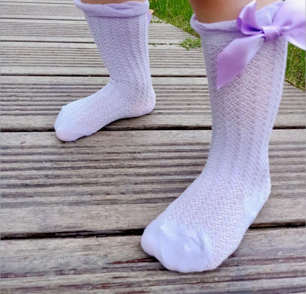 Chaussettes Hautes à Papillon pour Bébé Fille - Mon Adorable Bébé