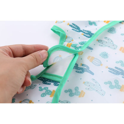 Bavoir Bébé Imperméable à Manches Longues avec Adorables Motifs pour Enfants - Mon Adorable Bébé