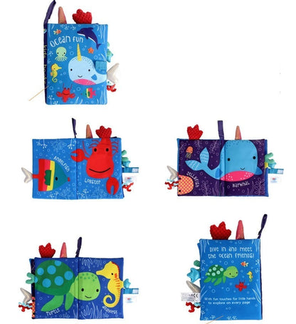 Livre en tissu d'apprentissage de l'anglais pour bébé