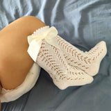 Chaussettes Hautes à Papillon pour Bébé Fille - Mon Adorable Bébé