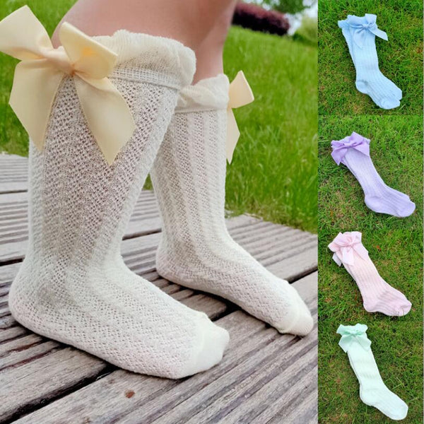 Chaussettes Hautes à Papillon pour Bébé Fille - Mon Adorable Bébé
