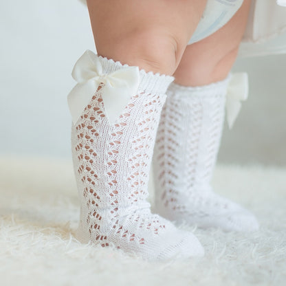 Chaussettes Hautes à Papillon pour Bébé Fille - Mon Adorable Bébé