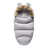 Chancelière en Doudoune pour Bébé gris - Mon Adorable Bébé