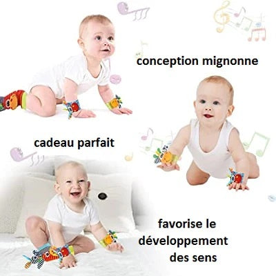 Hochets Mains et Pieds pour Bébé - Mon Adorable Bébé