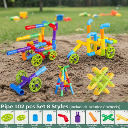 JEUX DE CONSTRUCTION-BLOCS de tubes