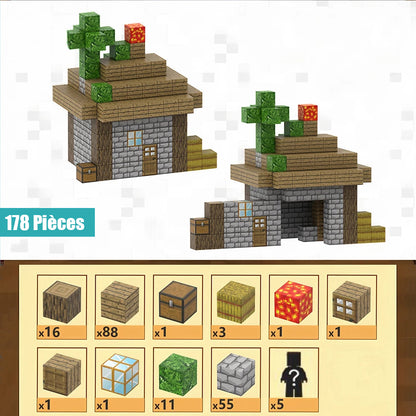 Jeu de Blocs magnetiques 178 pieces