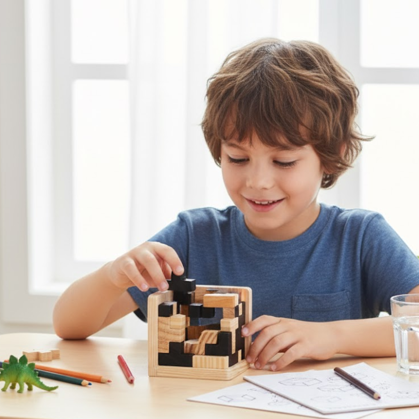 Jeu de construction en bois pour enfants