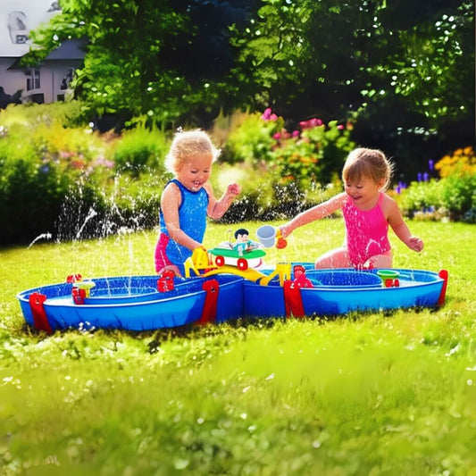 Jeux d'eau enfant multi-activités circuit aquatique jardin