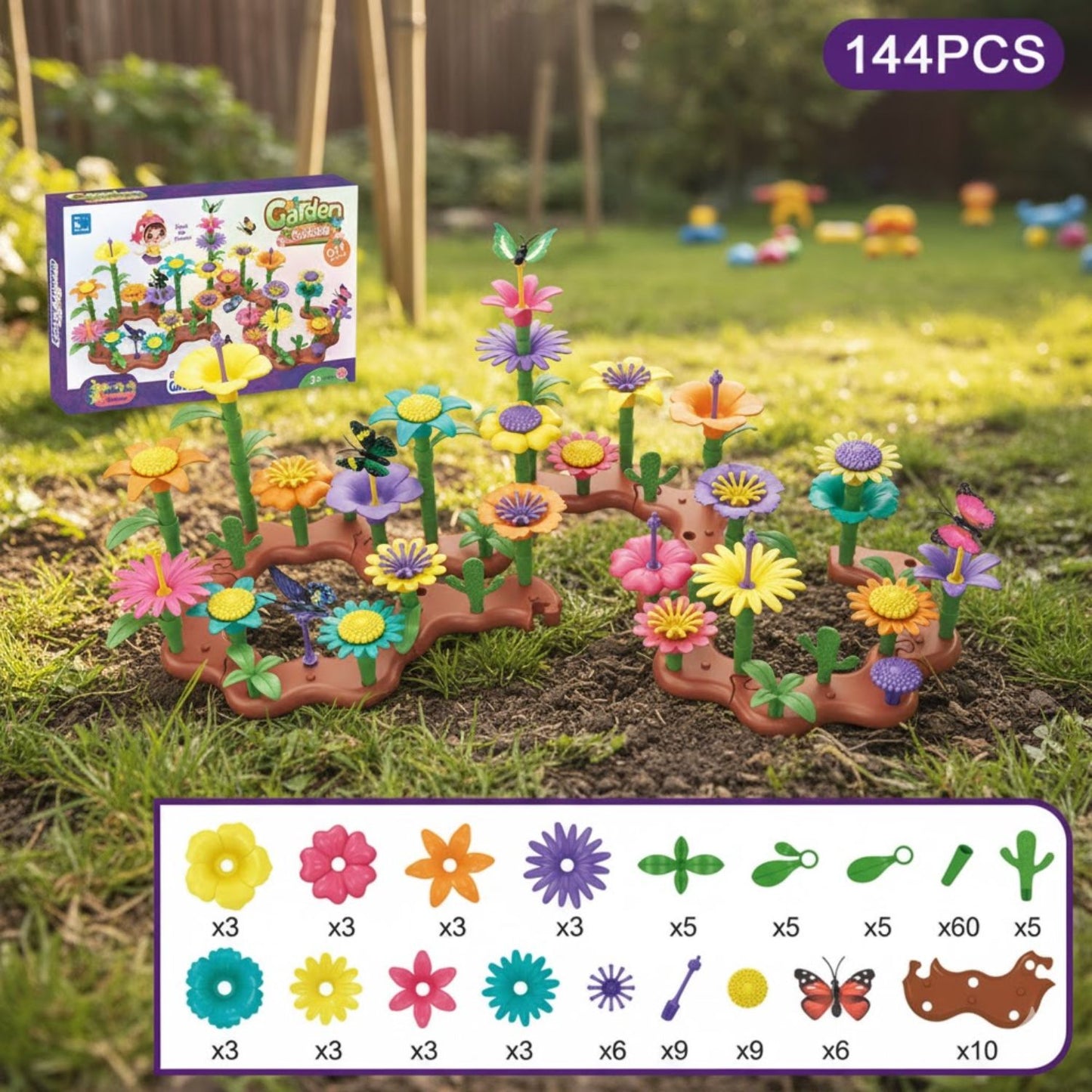 Jeux de construction de fleurs