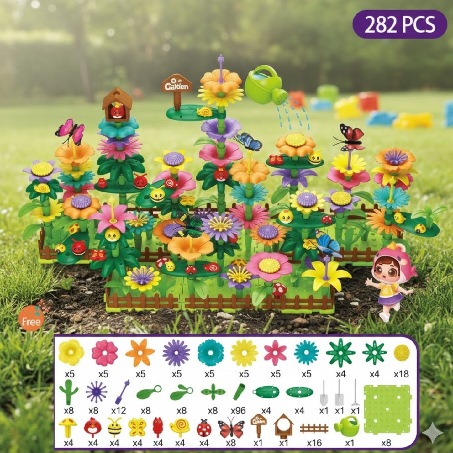 Jeux de construction de fleurs