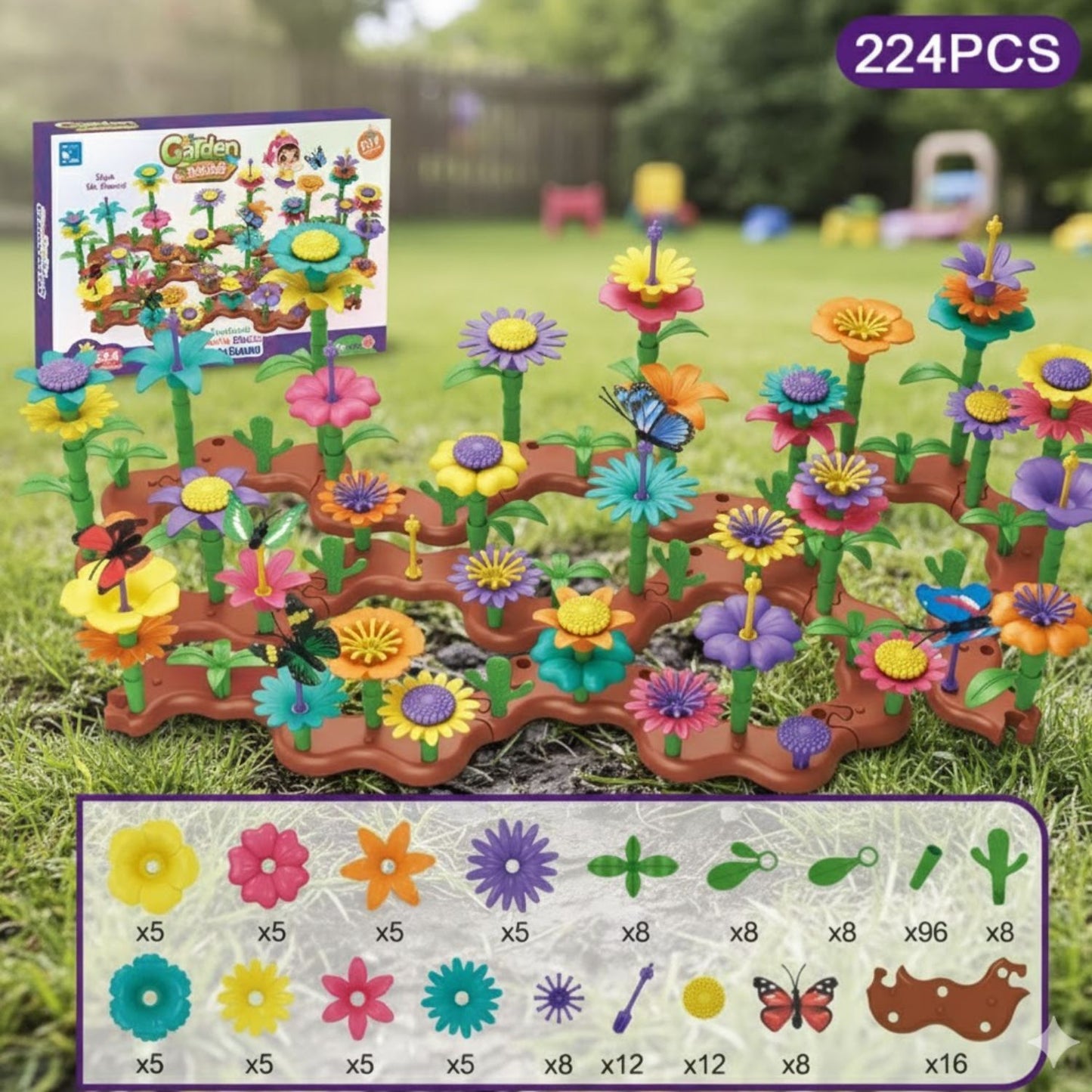 Jeux de construction de fleurs