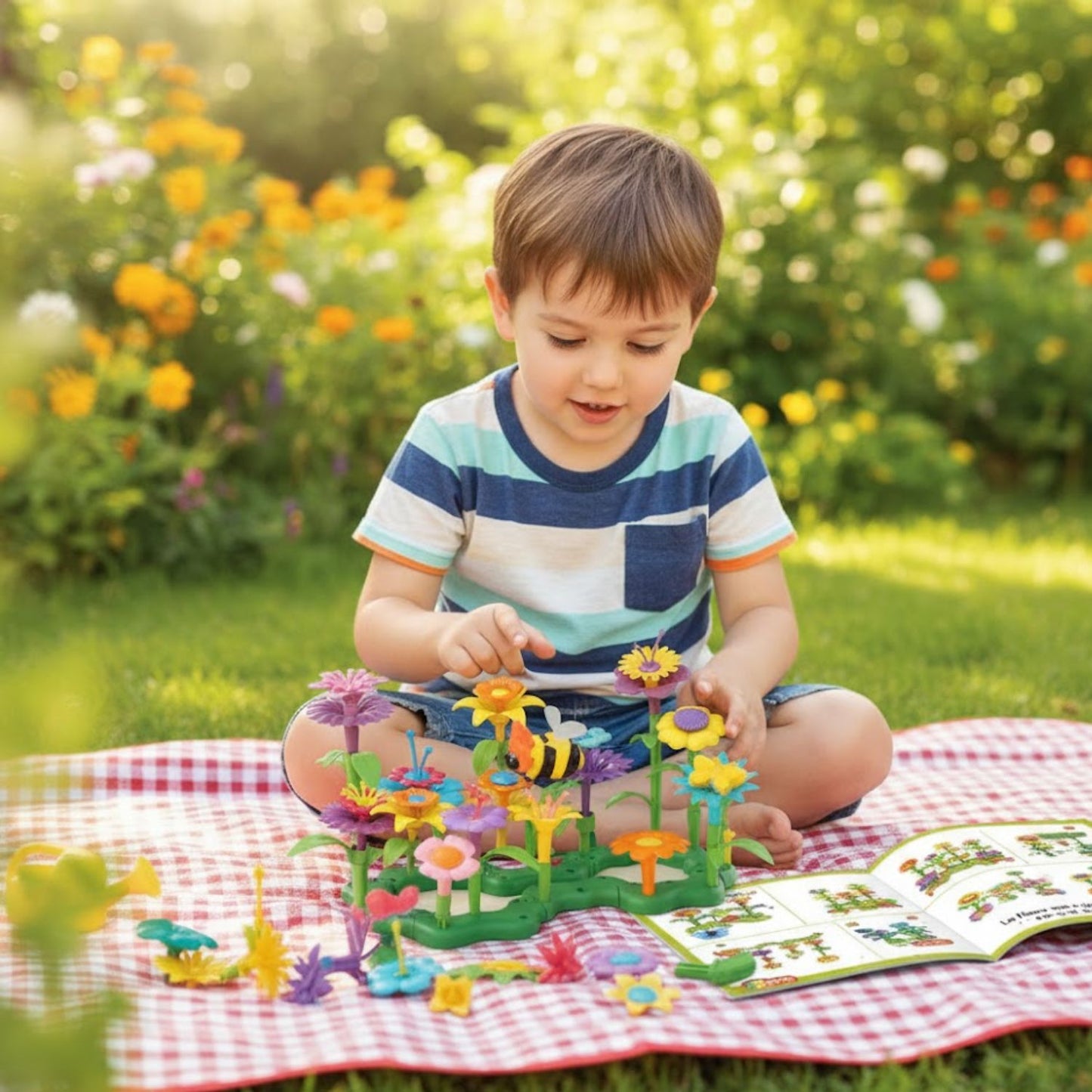 Jeux de construction de fleurs