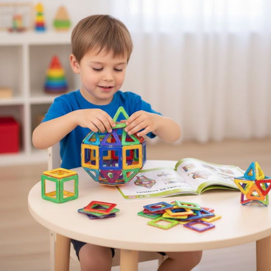 Jeux de construction magnétique Montessori