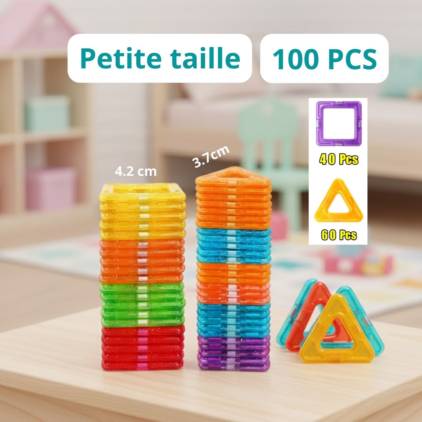 Jeux de construction magnétique Montessori