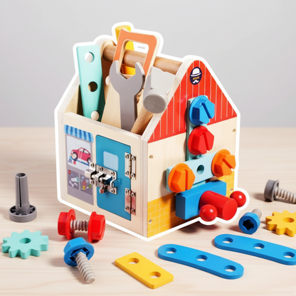 Jeux en bois de construction atelier créatif | MiniBrico