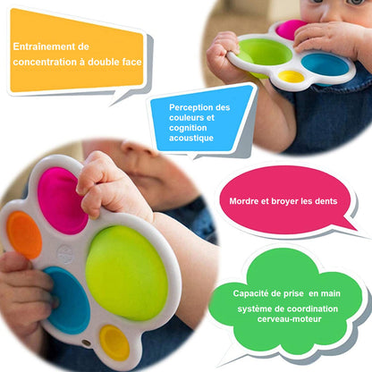 Jouet Sensoriel à Bulles de Poussée Montessori - Mon Adorable Bébé