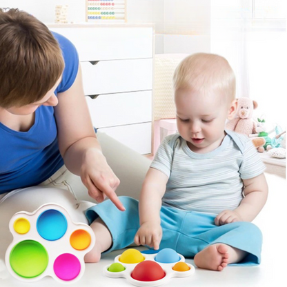 Jouet Sensoriel à Bulles de Poussée Montessori - Mon Adorable Bébé