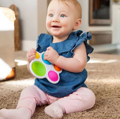 Jouet Sensoriel à Bulles de Poussée Montessori - Mon Adorable Bébé