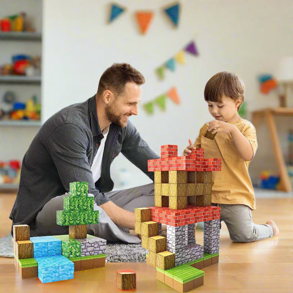 Blocs Magnétiques 94 Pièces - Jeu De Construction Éducatif Pour Enfants - Cadeau Créatif