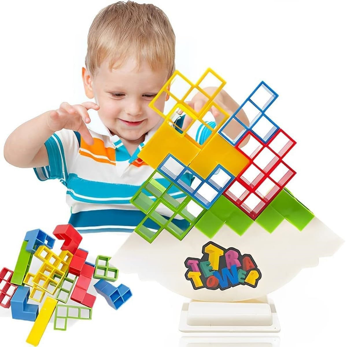 Jouet de Puzzle de Tour Tetris pour Enfants - Mon Adorable Bébé