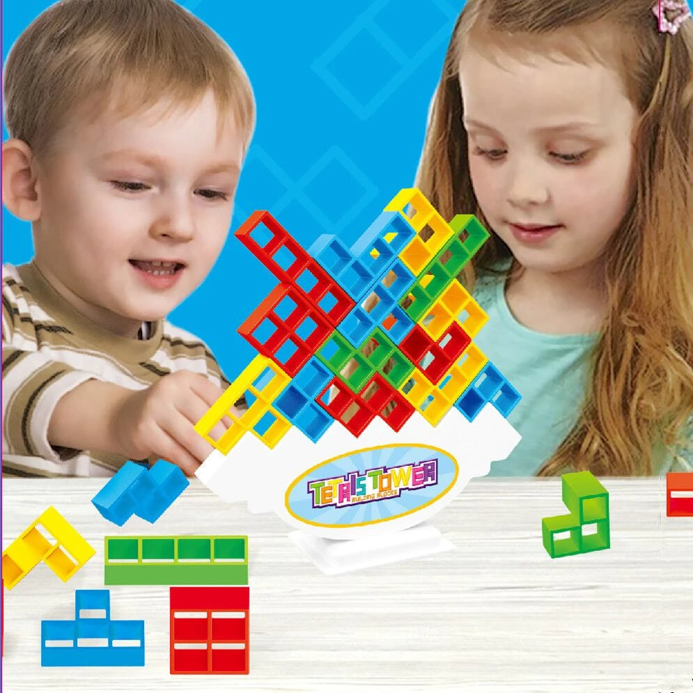 Jouet de Puzzle de Tour Tetris pour Enfants - Mon Adorable Bébé