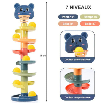 Jouet de Tour à Balle 7 Niveaux - Montessori Mon Adorablé Bébé