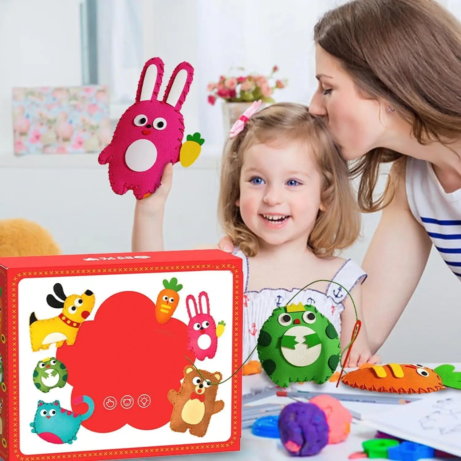 Kit de couture pour enfants maman bébé