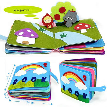 Livre en Tissu 3D Montessori