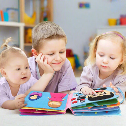 Livre en Tissu 3D Montessori