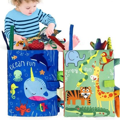 Livre en tissu d'apprentissage de l'anglais pour bébé