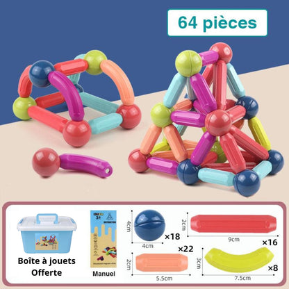 Jeu de construction magnétique | MagneticBuild
