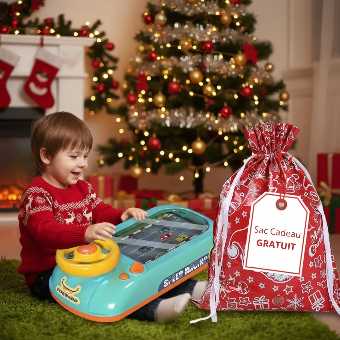 Circuit voiture enfant avec volant interactif | MiniDrive