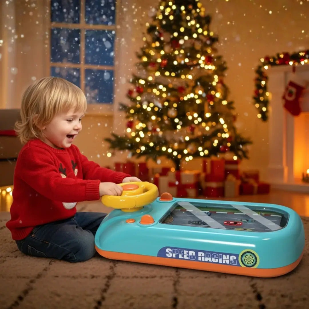 Circuit voiture enfant avec volant interactif | MiniDrive