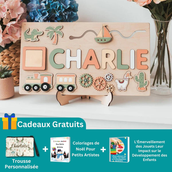 Puzzle Personnalisé Prénom en Bois - Mon Cadeau Personnalisé