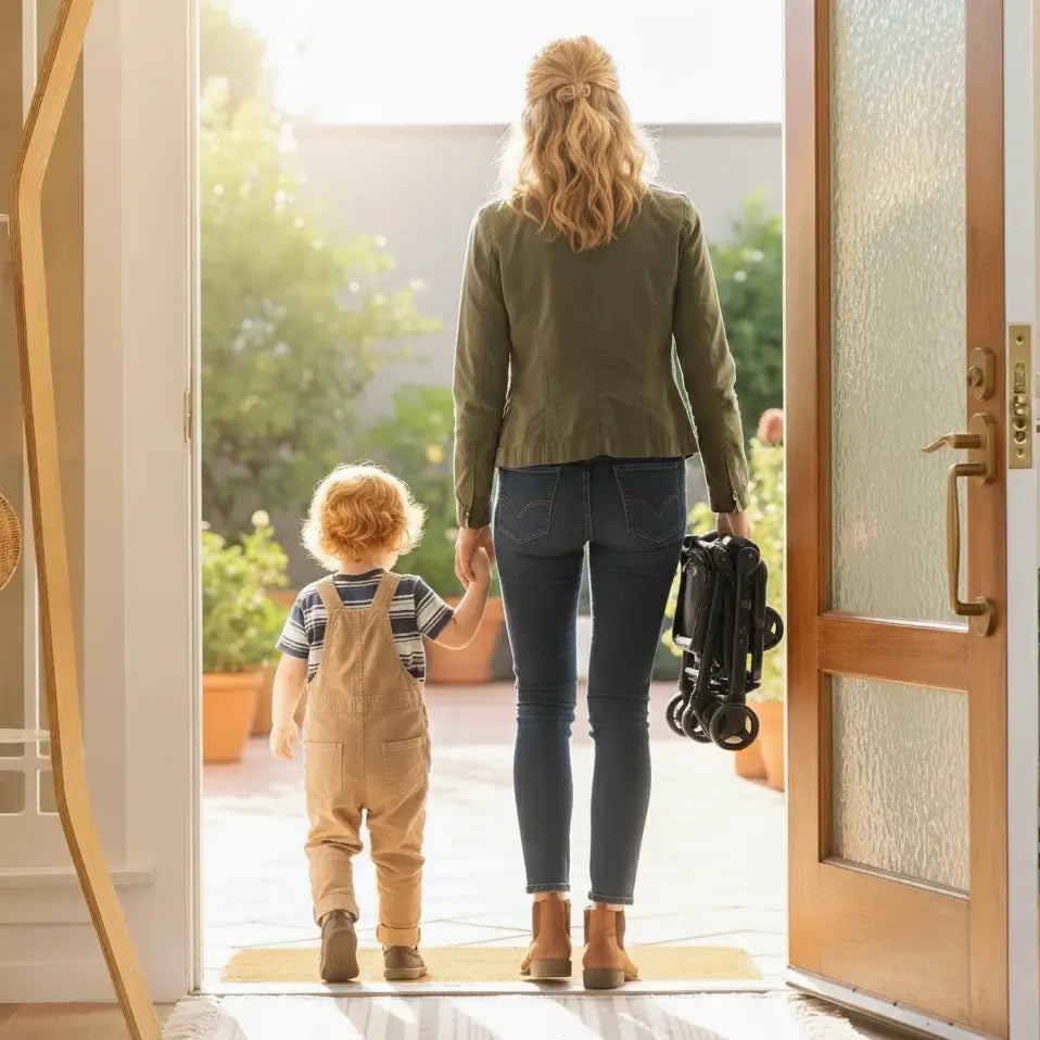 Poussette compacte pliable maman porte poussette