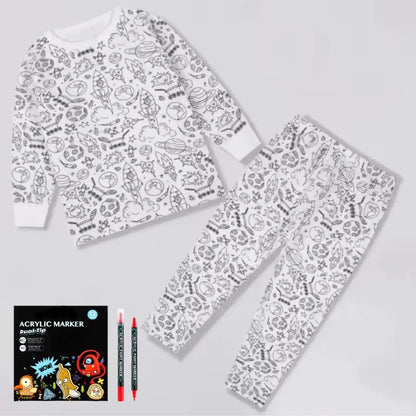 Pyjama Coloriage Enfant espace