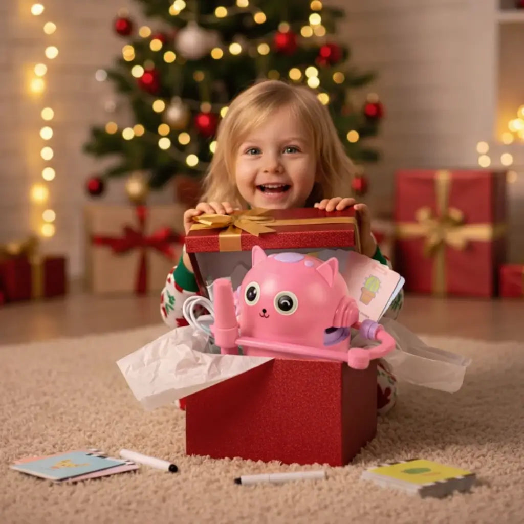 Robot Dessinateur DrawBot rose cadeau