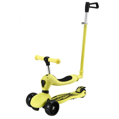 Trottinette Scooter Pliable pour Enfants Jaune - Mon Adorable Bébé
