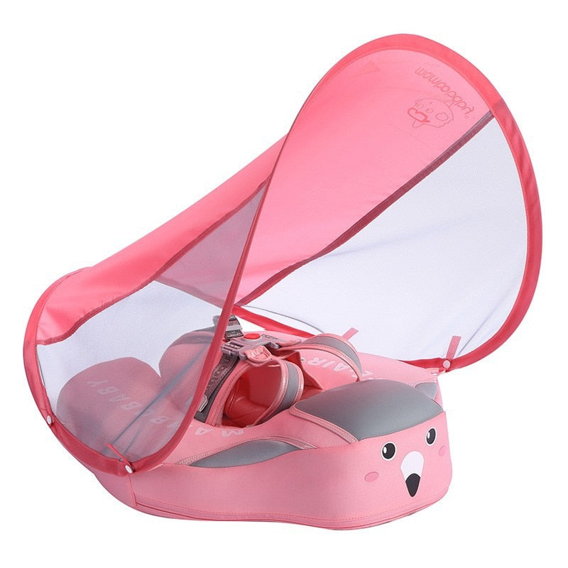 bouée à ombrelle  pour bébé flamant rose - Mon Adorable Bébé
